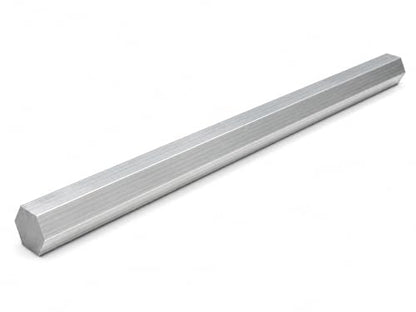 6061 Hex USA Aluminum Solid Bar - Extruded Lathe Stock, 13" Length, US Material (1/2") - size: 1/2"