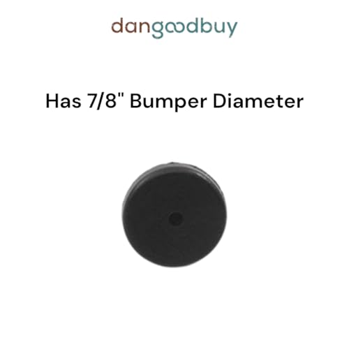 Round Rubber Pull-Through Bumper 7/8" Diameter for 1/8" Hole in 1/8" Thick Material (6)