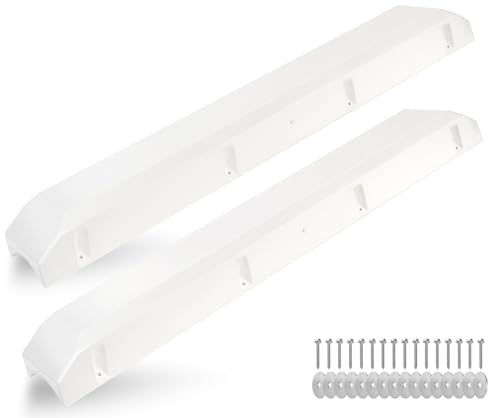 Boat Dock Bumpers for Edge/Piling,Dock Bumpers for Post/Pylon/Straight Edge - style: 2Pack-White