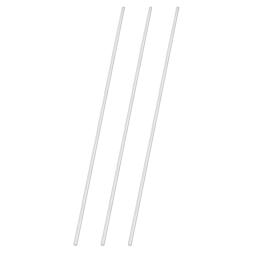 uxcell 3pcs 304 Stainless Steel Round Rods, 3/16" Dia x 14" Length Stainless Steel Metal Solid Shaft Rod Bar for Industry Use Metal Working Hobbies DIY Craft, Silver - size: 3/16" Dia x 14" Length