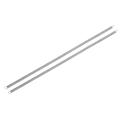 uxcell 2Pcs Extension Springs, 0.7x6x300mm/0.03x0.24x11.81in 304 Stainless Steel Extended Compression Spring Steel Dual Hook Tension Springs for Machinery Construction Home Repairs - size: 0.7x6x300mm