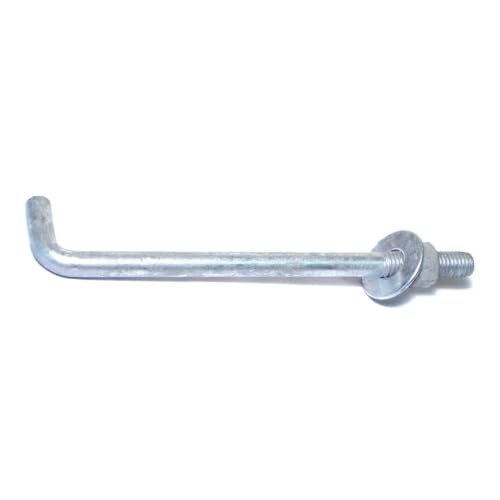 Hard to Find Fastener Hot Dip Galvanized Anchor Bolts, Sturdy Steel Anchors for Concrete, Cement, Asphalt in Construction, 1/2-13 x 8, Pack of 25 - size: 1/2-13 x 8"