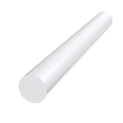 Defendifend Round Acetal Copolymer Rods 13-Inch Length Black Acetal Copolymer Rod Rigid Wear-Resistant Machinable Long Acetal Rods (POM rods) (1, White, 1.4 X 13 inch) - color: White, size: 1.4 X 13 inch
