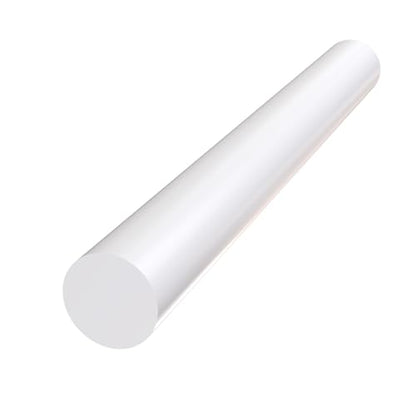 Defendifend Round Acetal Copolymer Rods 13-Inch Length Black Acetal Copolymer Rod Rigid Wear-Resistant Machinable Long Acetal Rods (POM rods) (1, White, 1.4 X 13 inch) - color: White, size: 1.4 X 13 inch