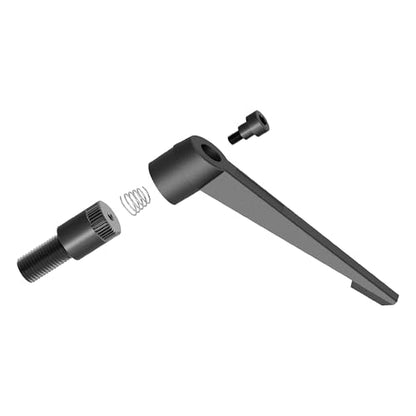 2PCS Clamping Lever Handles, M8 x 25mm Male Thread, Adjustable Quick Release Locking Rotating Screw Bolt Stud Knobs Apply for Lathe Machinery, Black - size: M8 x 25mm