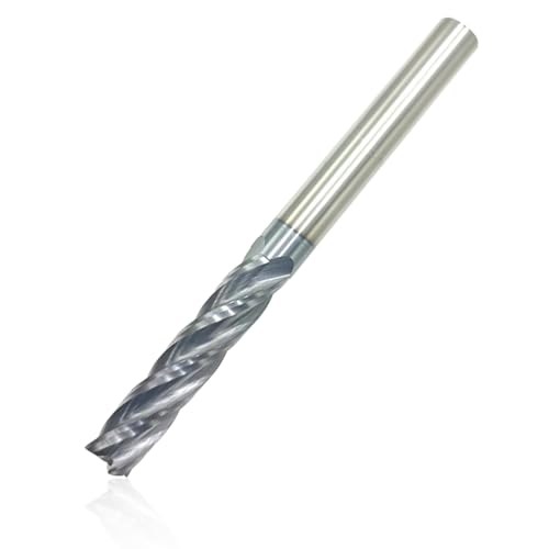 3/8" Carbide End Mill, Extra Long, 4" Overall Length, 4 Flute, AlTiN Coated - size: 3/8"*1-3/4"*4"