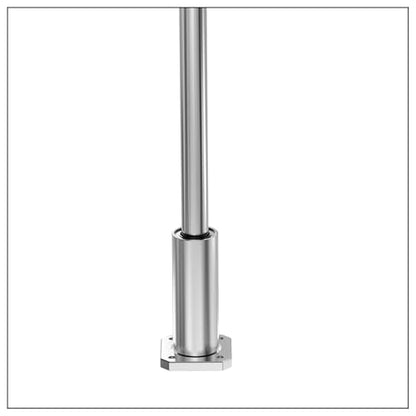 2PCS LMK6LUU Square Flange Linear Ball Bearings, 6mm Bore Dia, 12mm OD, 35mm Length with Double Side Rubber Seal for CNC,3D Printer - size: LMK6LUU Size 6x12x35mm