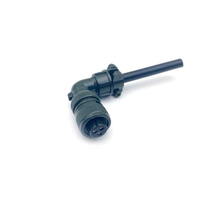 MS3108A10SL-3S Industrial Circular Heavy-Duty Connector, MIL-DTL-5015 Series Threaded Connector 3 Pin Contacts Solder Female 90° Angle Plug, 10SL Shell Size for Industrial and Machinery and Equipment - size: MS3108A10SL-3S