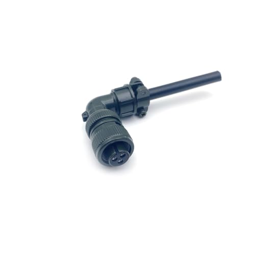 MS3108A10SL-3S Industrial Circular Heavy-Duty Connector, MIL-DTL-5015 Series Threaded Connector 3 Pin Contacts Solder Female 90° Angle Plug, 10SL Shell Size for Industrial and Machinery and Equipment - size: MS3108A10SL-3S