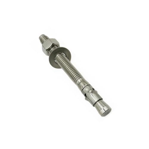 MIGHTY FASTENERS 316 SS Wedge Anchors 1/2"-13 x 4-1/2", 10 Pack - size: 1/2"-13 X 4-1/2"