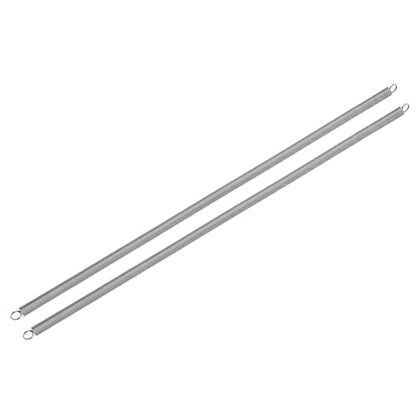 uxcell 2Pcs Extension Springs, 0.6x7x300mm/0.02x0.28x11.81in 304 Stainless Steel Extended Compression Spring Steel Dual Hook Tension Springs for Machinery Construction Home Repairs - size: 0.6x7x300mm
