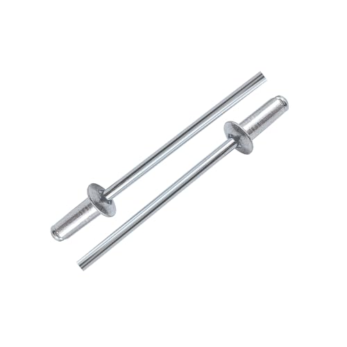 160pcs Silver 5/32-5/16 Inches Aluminum Blind Rivets, 4-8 mm Pop Rivets,Aluminum Grip and Steel Mandrel - color: Silver, size: 5/32-5/16 Inches