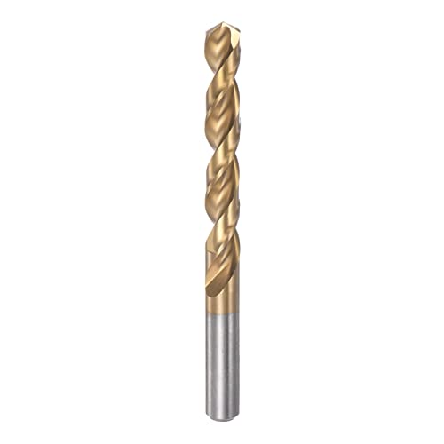 HARFINGTON Twist Drill Bit 11.7mm Titanium Coated (HSS-E) M42 High Speed Steel 8% Cobalt Straight Shank for Stainless Steel Aluminum Alloy Metal - size: 11.7mm