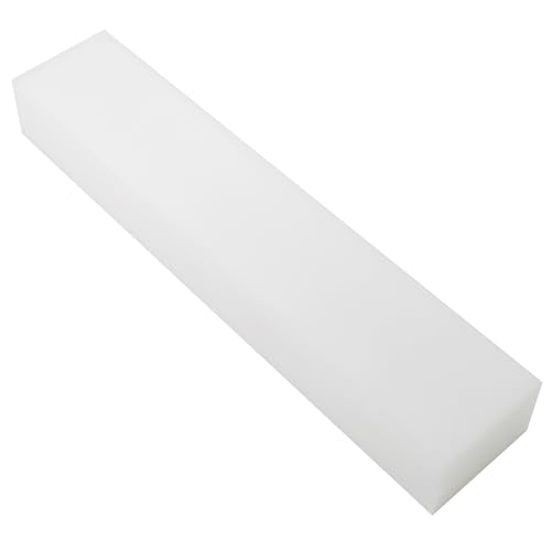 2" x 15" x 3" HDPE Block White PE Polyethylene Rectangular Solid - size: 2"x15"x3", style: white