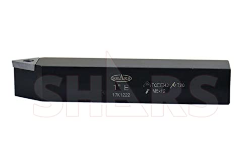 Shars (5 Pcs) 1" Indexable Carbide TCMT Insert Turning Tool Set 404-1044 L] - size: 1" 404-1044