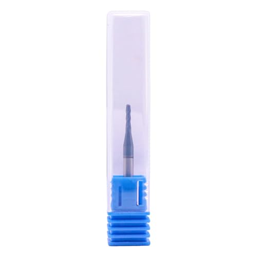 4 Flute Solid Carbide Ball Nose End Mill Set(5Pcs, 1/16"), AlTiN Coated - size: 1/16"
