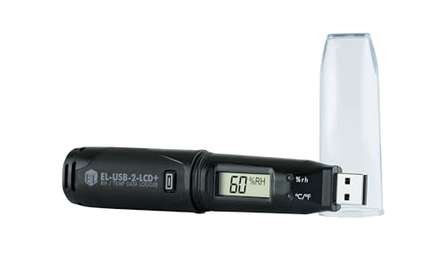 Lascar Electronics EL-USB-2-LCD+ High Accuracy Humidity Temperature and Dew Point Data Logger with LCD