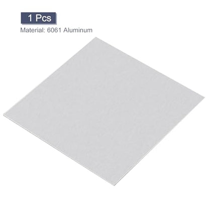 uxcell 6061 Aluminum Sheet, 300mm x 300mm Rectangle Aluminum Plate 0.5mm Thick Flat Metal Stock with Protective Film - size: 300mmx300mmx0.5mm