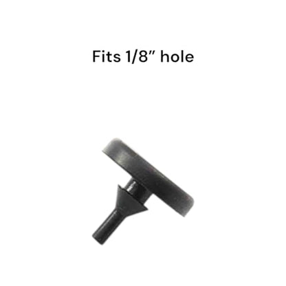Round Rubber Pull-Through Bumper 7/8" Diameter for 1/8" Hole in 1/8" Thick Material (6)