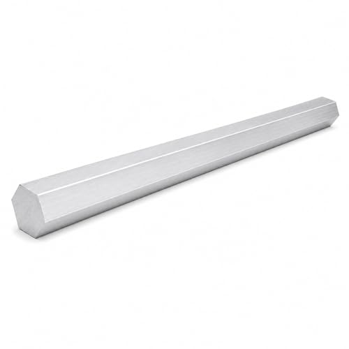 6061 Hex USA Aluminum Solid Bar - Extruded Lathe Stock, 13" Length, US Material (1") - size: 1"