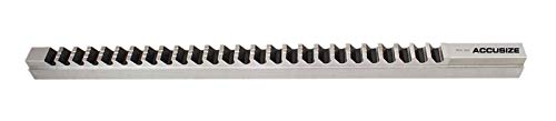 Accusize Industrial Tools 20mm Style F, Hss Keyway Broach, Length of Cut: 1-6'', 3 Shims, 5001-0026 - size: 20mm-F