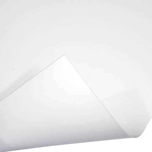 White Silicone Rubber Sheet, 60A Duro, 1/32 x 9 x 12 Inch, Food Grade, Made in the USA, No Adhesive Backing, High Temp Heavy Duty for Gaskets DIY Food Covers Lids Sealing Material Pads Oven Protection