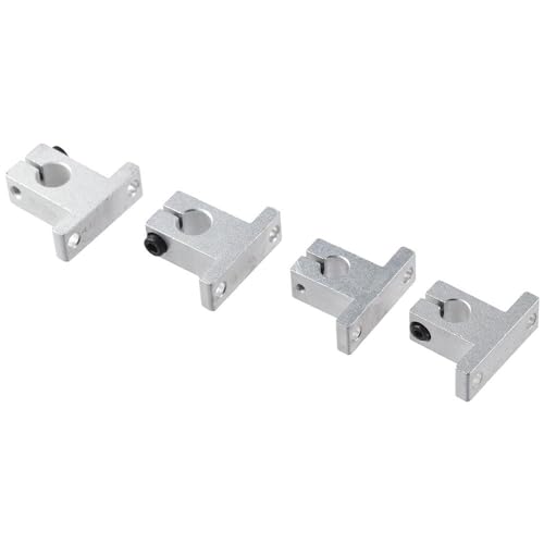 4Pcs SK10 Linear Rod Rail, 10mm Shaft Support, Linear Motion Guides, Axis Vertical, Bracket/Bearing, Aluminum Frame Polished Rod Holder