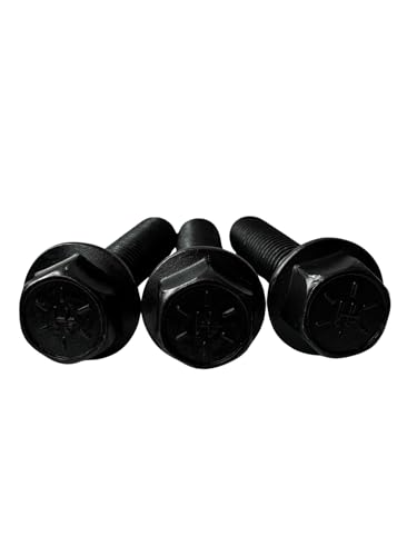 (15 Pieces) 5/8-11x2 3/4" Grade 8 Hex Flange Bolts Screws UNC Coarse Partial Threads Zinc Phosphate & Oil
