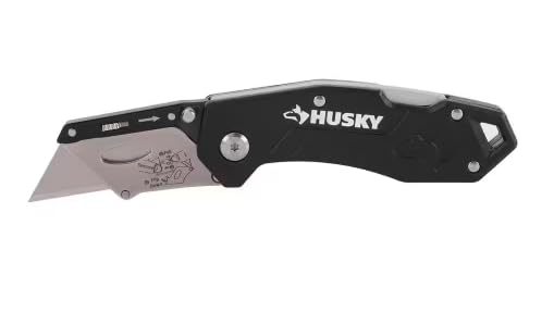 Husky Folding Lock-Back Utility Knife