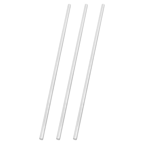 uxcell 3pcs 304 Stainless Steel Round Rods, 1/4" Dia x 10" Length Stainless Steel Metal Solid Shaft Rod Bar for Industry Use Metal Working Hobbies DIY Craft, Silver - size: 1/4" Dia x 10" Length