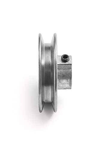 Terre Products, Heavy Duty 3" V-Groove Drive Pulley, Precision 3/4" Bore, Robust Z3A Zinc Alloy Die Cast Pulley