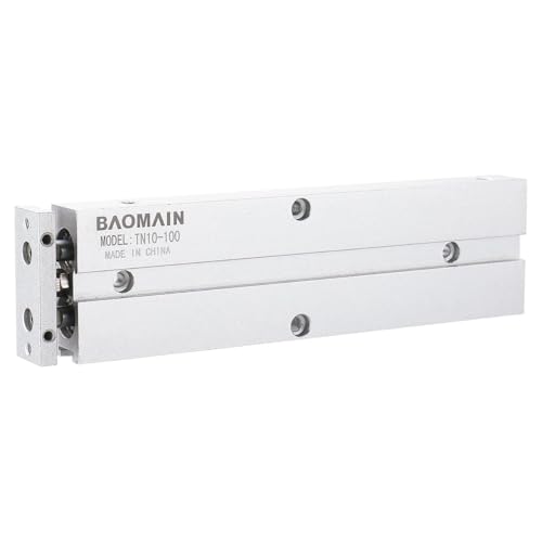 BAOMAIN Double Rod Pneumatic Air Cylinder TN10x100 10mm Bore 100mm Stroke - style: Stroke 100 mm(3.93 inch)