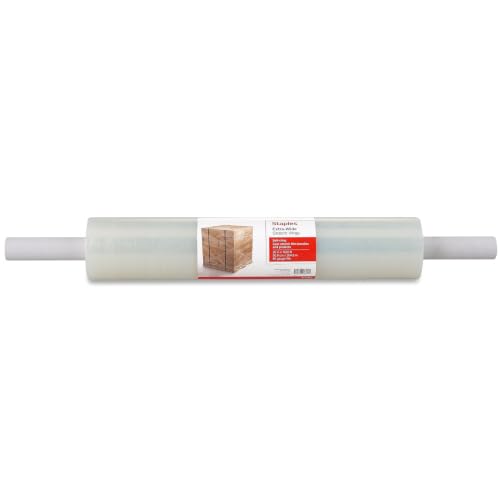 Staples Economy Extended-Core Stretch Film, 80 Gauge, 20x1000 Ft