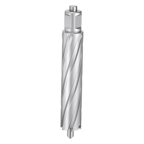 HARFINGTON Annular Cutter 1" Dia 4" Depth 3/4" Shank TCT Cutting Drill Bits with Pin for Magnetic Drill Press - size: 1" x 4"