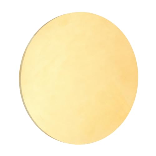 uxcell 2Pcs Brass Round Plate, 0.08"(2mm) Thick 3.15"(80mm) Dia H65 Brass Round Disc Blank Metal Sheet Copper Circle Disc for Metal Stamping DIY Crafts - size: 0.08"x 3.15"