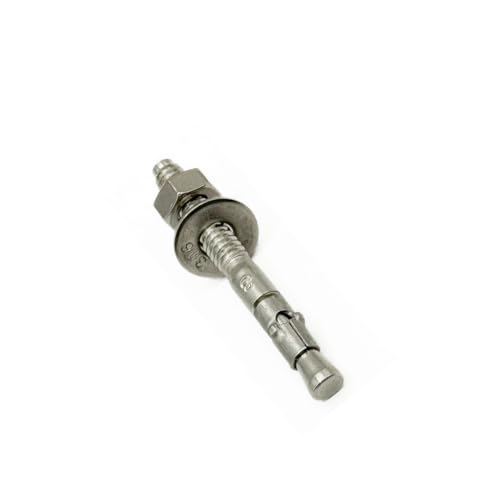 MIGHTY FASTENERS 316 SS Wedge Anchors 3/8"-16 x 2-1/4", 10 Pack - size: 3/8"-16 X 2-1/4"