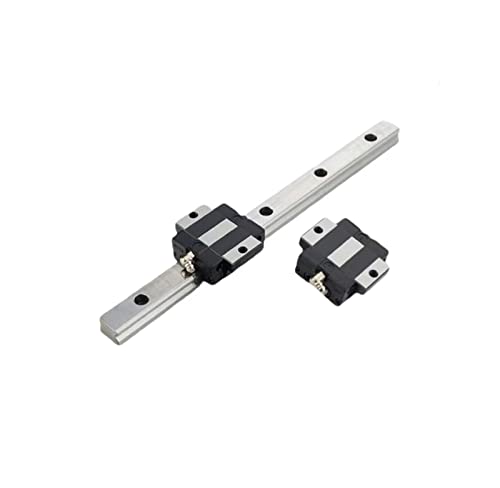 EG15 CNC Linear Rail 1PCS EGW15 6.3 inch / 160mm Length 15mm Width Square Linear Slide Guideway Rail + 2PCS EGW15 SA Carriage Bearing Slider Sliding Block Kit - size: L: 160mm / 6.3 Inch, style: EGW15SA