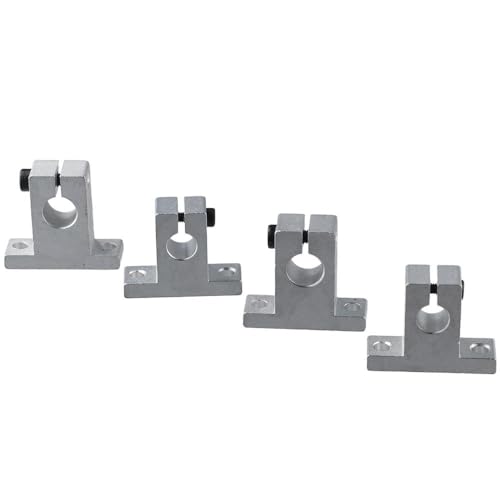 4Pcs SK10 Linear Rod Rail, 10mm Shaft Support, Linear Motion Guides, Axis Vertical, Bracket/Bearing, Aluminum Frame Polished Rod Holder