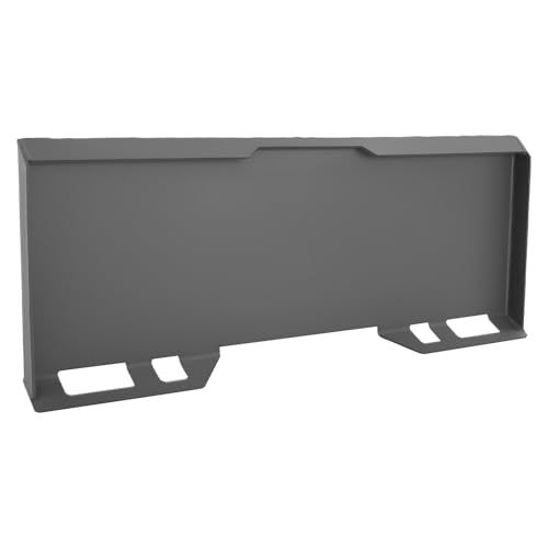 VEVOR 1/4 in Skid Steer Mount Plate, Universal Quick Attach Mount Plate, Easy to Bolt, 3000lbs Load Capacity, Heavy Duty Steel Loader Plates Compatible with Kubota Bobcat Skid Steers & Tractors - size: 1/4 Inch