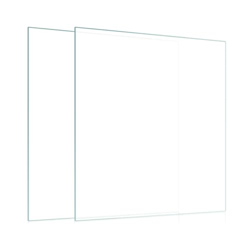 Egofine 8x8 Heat-Strengthened Glass Replacement 2 Pack, for 8 by 8 Photo Frame - size: 8x8