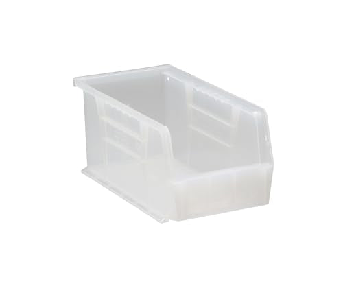 QUANTUM STORAGE SYSTEMS QUS230CL Ultra Stack & Hang Heavy Duty Part Organizer Clear Bins 11" L x 6" W x 5" H 12 Pack