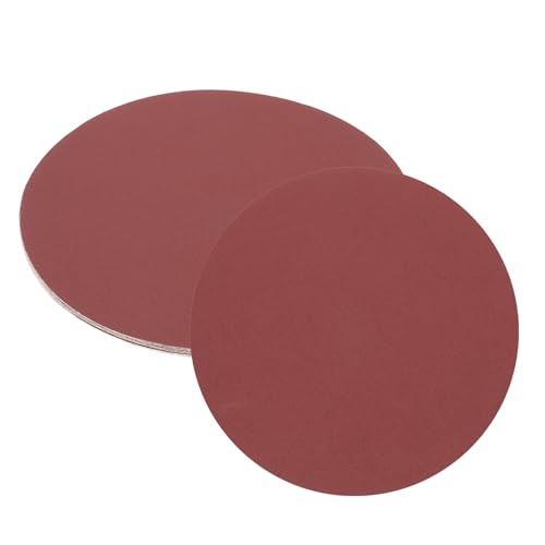 uxcell 12pcs 10-Inch PSA Sanding Discs, 180 Grits Aluminum Oxide Self Adhesive Stick Back Sandpapers, No-Hole Round Wet/Dry Sander Papers, Sand Auto Car Paint, Wood, Metal - size: 180 Grits