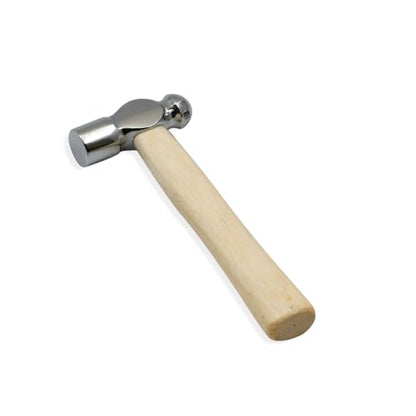 Mini Wooden Handle Round Head Hand Hammers,1 PCS Reinforced Ball Hammer,Round Head Wooden Handle,Escape Tool Hand Hammer for Prying Nails,Woodworking,Repairing,DIY