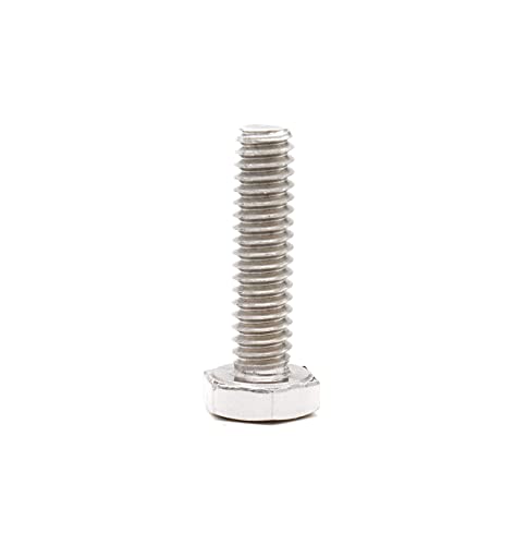 1/4-20 x 1 Hex Bolts Screws, with 1/4-20 Nylon Inserted Lock Nuts / 1/4 Washers / 1/4-20 Hex Nuts, 304 Stainless Steel /A2-70, Silver Tone, 50pcs - size: 1/4-20" x 1" (10-Pack)