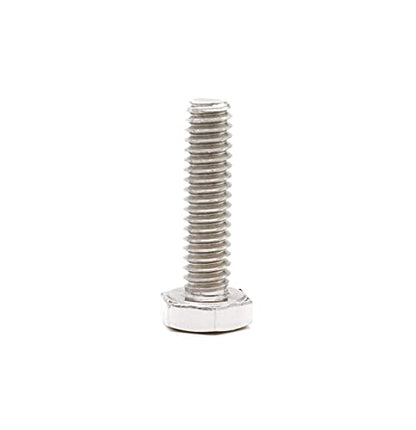 1/4-20 x 1 Hex Bolts Screws, with 1/4-20 Nylon Inserted Lock Nuts / 1/4 Washers / 1/4-20 Hex Nuts, 304 Stainless Steel /A2-70, Silver Tone, 50pcs - size: 1/4-20" x 1" (10-Pack)