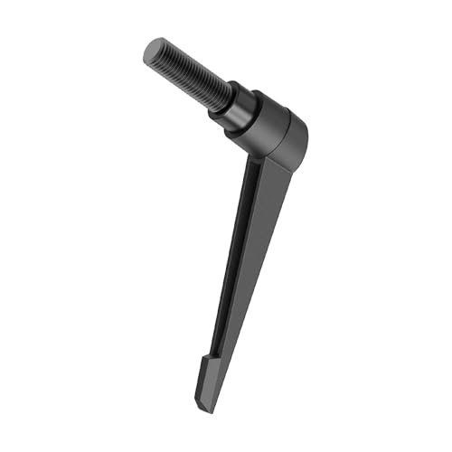 2PCS Clamping Lever Handles, M10 x 40mm Male Thread, Adjustable Quick Release Locking Rotating Screw Bolt Stud Knobs Apply for Lathe Machinery, Black - size: M10 x 40mm