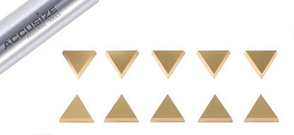 Accusize Industrial Tools Tpg321 Carbide Inserts Tin Coated 10 Pcs, 2127-1026x10 - size: TPG321