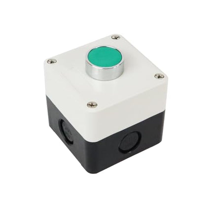ATO Momentary Push Button Switch Station Box, 1 NO+1NC, ABS One Push Button Control Switch