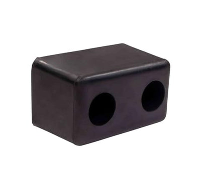 Mytee Products 4 Pack 6”x3-1/2”x3-1/2” Rubber Dock Bumper with 2 Holes - Impact Resistant Molded Rectangular Rubber Bumper for Semi Truck, Flatbed Trailer, Boat Docks, Marinas & Parking Spots - size: 6" x 3-1/2" x 3-1/2", style: 4 - Pack