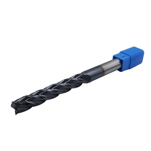 1/2in Solid Carbide Long End Mill, 4 Flutes, 30 Degree Helix - size: 1/2in
